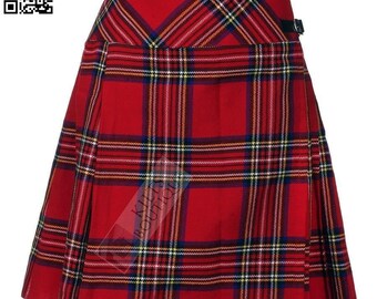 Royal Stewart Ladies Tartan Ladies Knee Lunghezza Kilt Gonna Lunghezza 20" Ginocchio Kilt