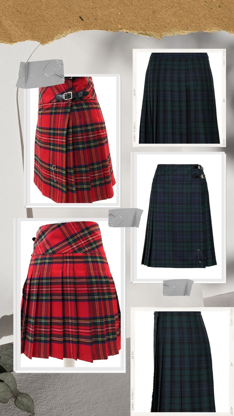 Ladies Tartan Ladies Knee Length Kilt Skirt Length 20 Knee Length Kilt Different Tartan Etsy