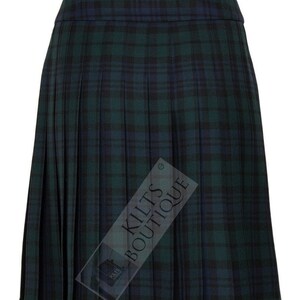 Black Watch Ladies Tartan Ladies Knee Length Kilt Skirt Knee Length Kilt image 2