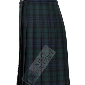 Black Watch Ladies Tartan Ladies Knee Length Kilt Skirt Knee Length Kilt image 3