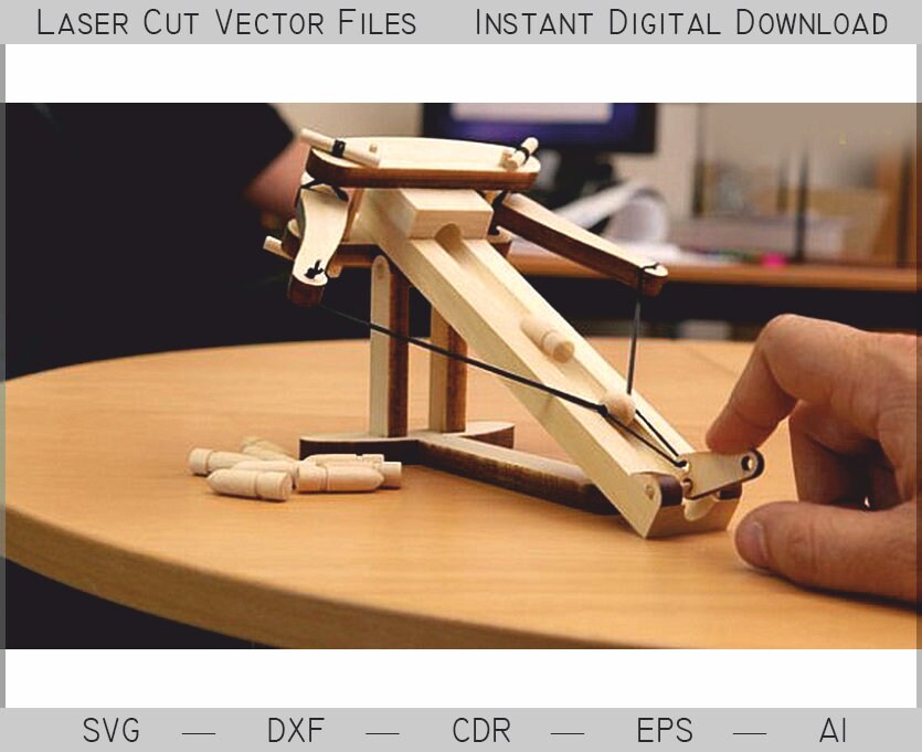 Download Crossbow Laser Cut Files Svg Dxf 3d Puzzle Dxf Files For Etsy