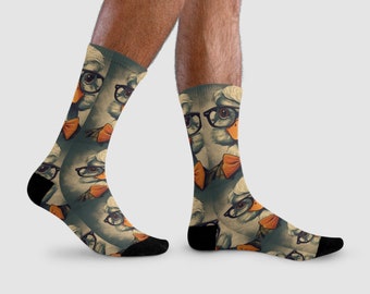 Chaussettes courtes avec sublimation, douceur, chaussettes extensibles, confort.