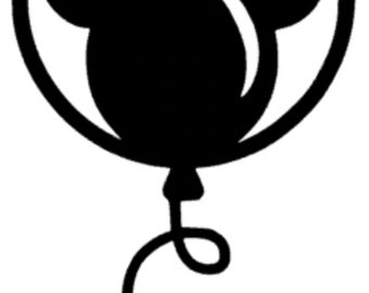 Mickey Balloon Vinyl Decal