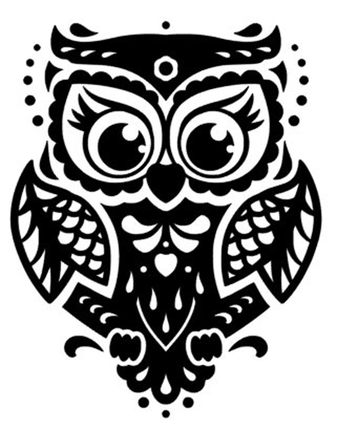 Owl Vinyl Decal Etsy