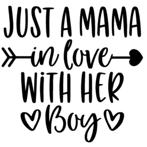 Just A Moma In Love With Her Boy Vinyl Decal