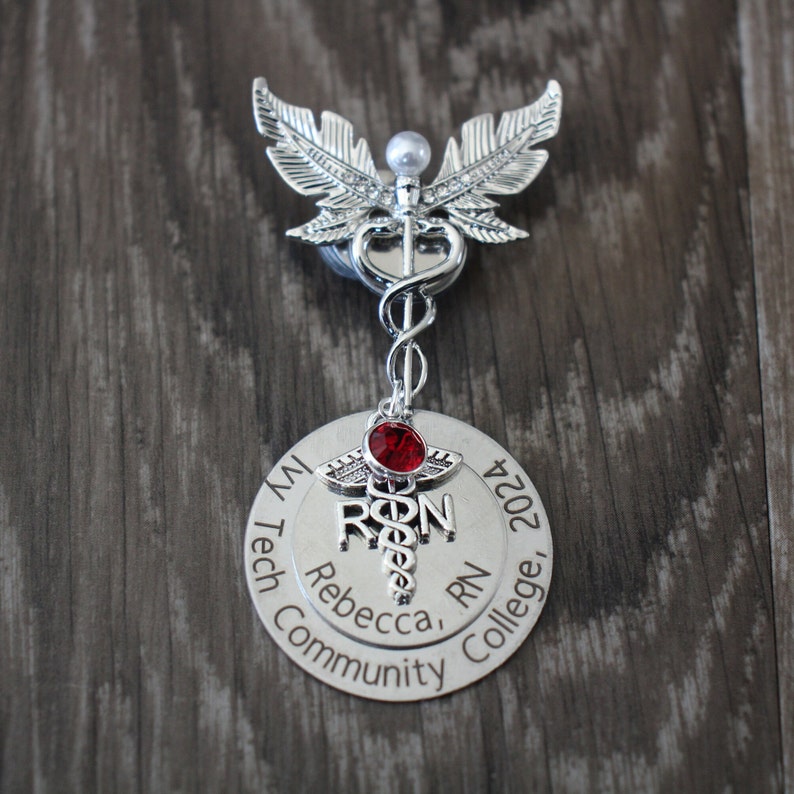 Rn/bsn/lpn/lvn Pin - Personalized Nursing Pin - Nursing Student ...