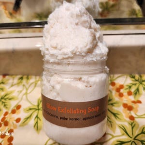 Exfoliating glow soap