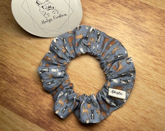 Dogs Scrunchie | Gift Ideas | Hair Accessories | Hair Ties | Scrunchies | Handmade in Ontario