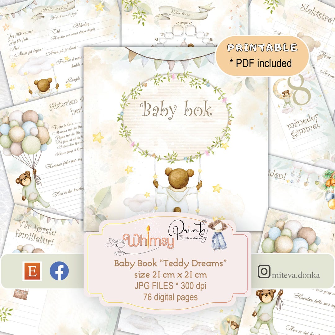 Baby's First Year Journal, Milestone Book, Nursery Record Book, Baby ...