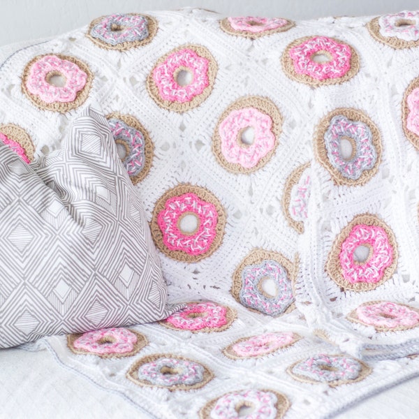 Premium Crochet Pattern - The Donut Blanket