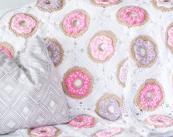 Premium Donut Decke Häkelanleitung – Fortgeschrittene (PDF-Anleitung)