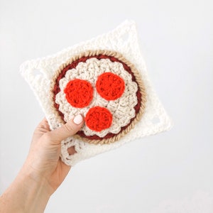 Crochet pattern - Pizza square