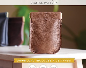 Leather Pinch Pouch Patterns - 4 Pack