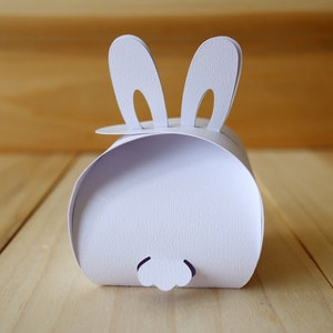 Modèle de boîte de lapin de Pâques SVG, SVG de boîte-cadeau, cotillons, modèle de boîte, fichiers de coupe Cricut, téléchargement de fichiers de coupe Silhouette image 5