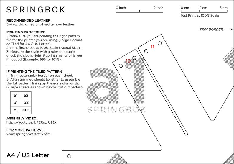 Springbok Labeled No Stitch Woven Basket Pattern for Leathercrafters - Etsy