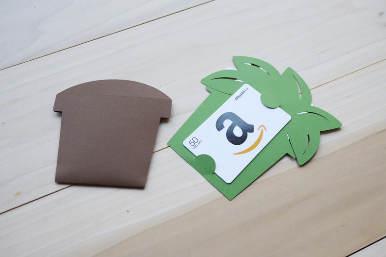 Download Flower Pot Gift Card Envelope SVG Envelope Template Cricut ...