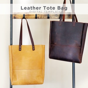 Leather tote bag pattern Etsy
