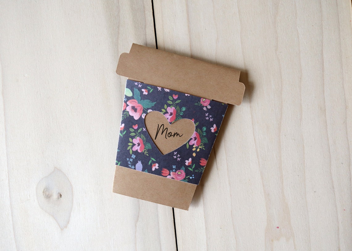 Coffee Cup Gift Card Envelope SVG Envelope Template Gift Etsy Canada