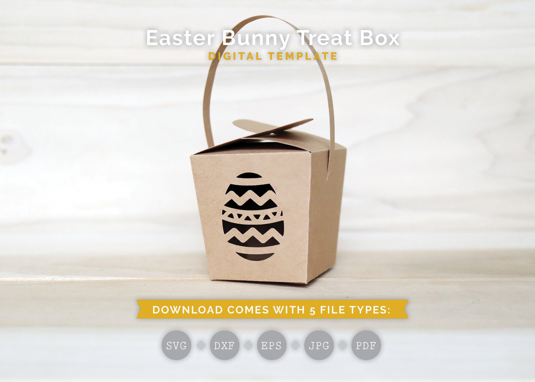 Download Easter Egg Box Template Svg Gift Box Svg Party Favor Basket Etsy
