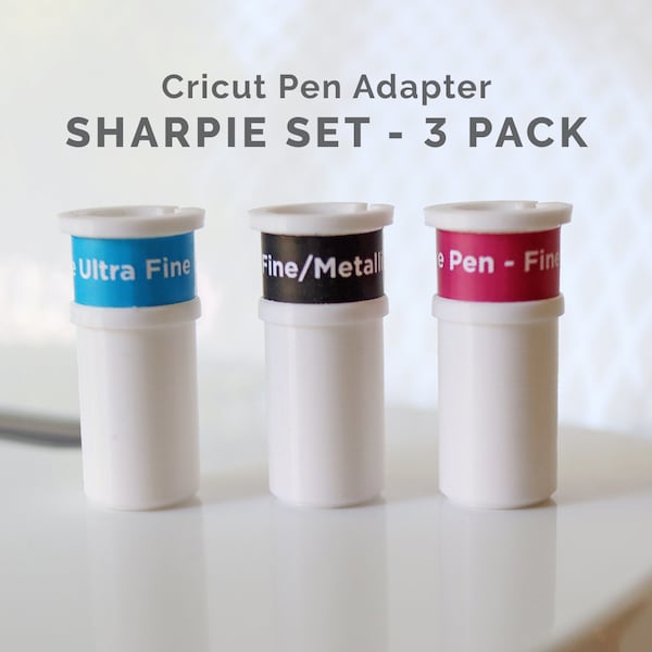 Sharpie 3 Pack Adapter Set - Cricut Stift Adapter für Explore Air, Air 2, Air 3 und Maker, Maker 3