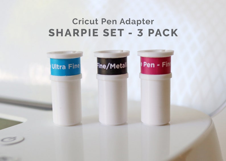 Sharpie 3 Pack Adapter Set Cricut Pen Adapter for Explore Air, Air 2, Air 3 and Maker, Maker 3 image 1