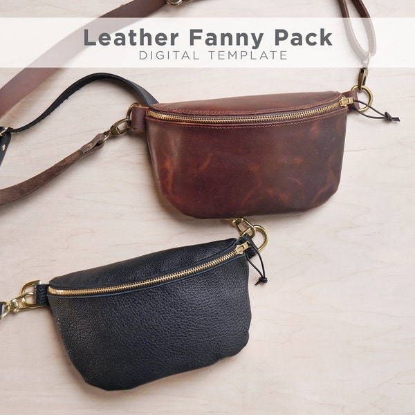 EASY Fanny Pack Pattern for Leathercrafters