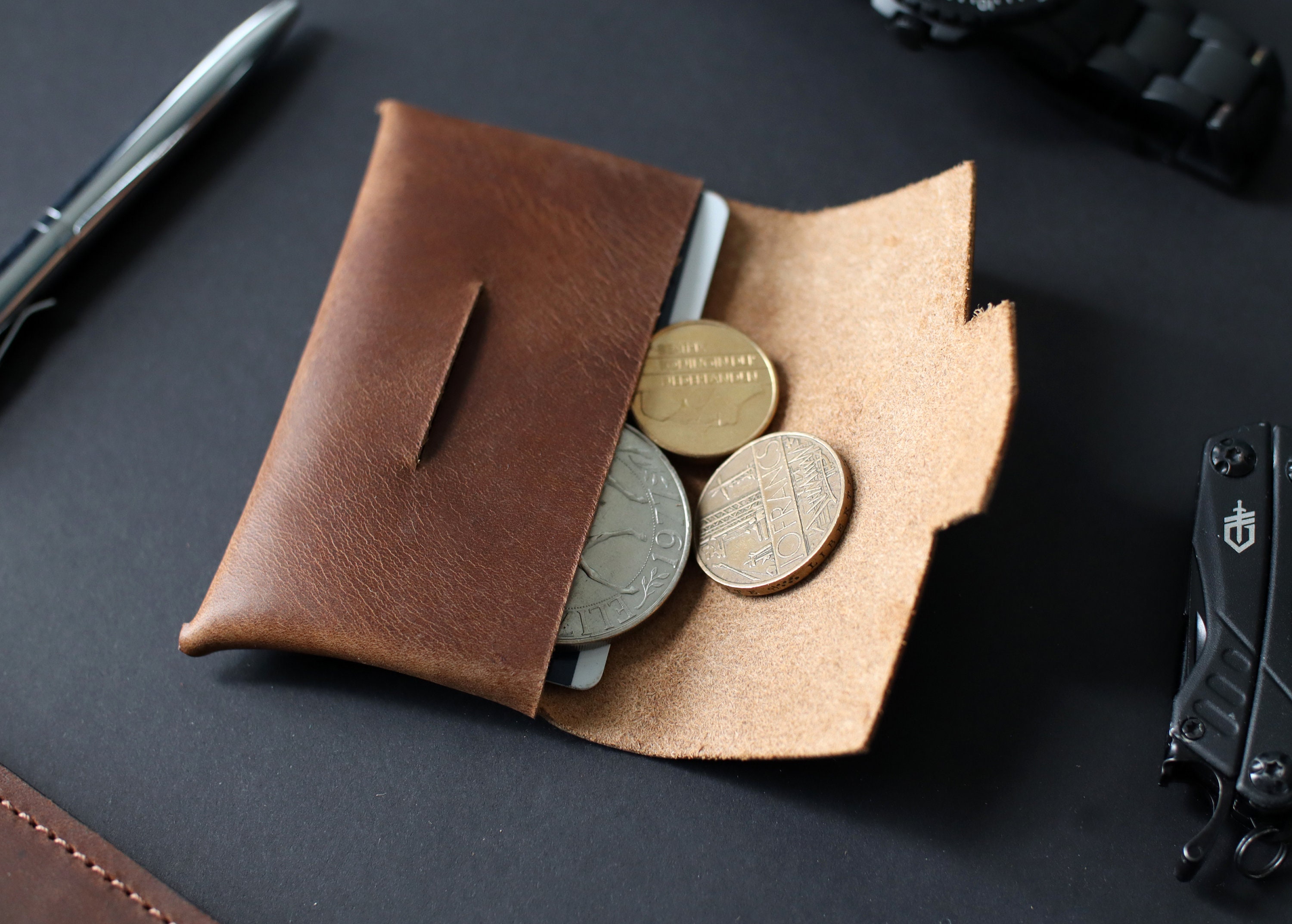 No Stitch Leather Wallet Pattern for Leathercrafters Cricut Etsy