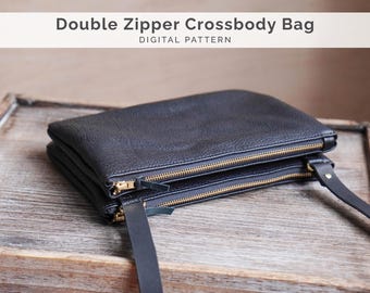 Double Zip Crossbody Bag Pattern