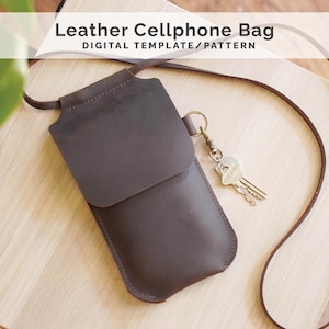 Leder Handy Crossbody Bag/Geldbeutel-Muster