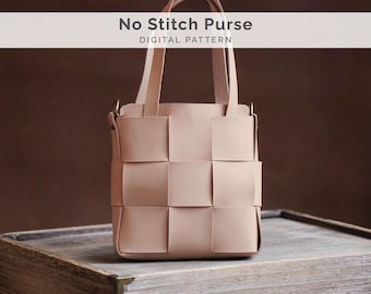 No Stitch Purse Pattern for Leathercrafters