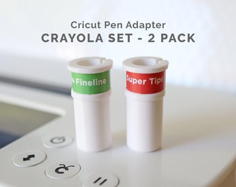 Crayola 2 Pack Adapter Set - Cricut Pen Adapter for Explore Air, Air 2 and Maker