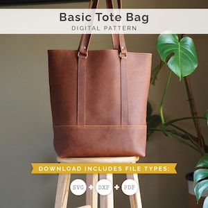 Modèle de sac fourre-tout en cuir