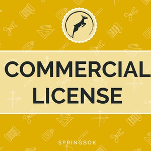 Commercial Use License, Right to Sell Physical Product based on Springbok Craft Supply Digital Pattern