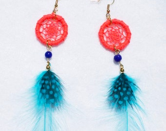 20pcs Rooster Feathers Pendant Earrings Jewelry Millinery Saddle Costume Drea...