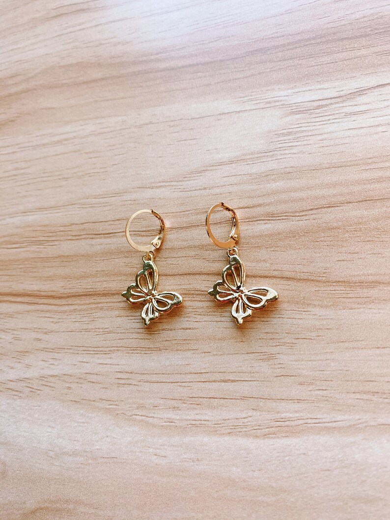Gold Butterfly Huggies Etsy
