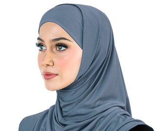Amira Hijab Silky LYCRA 2 piece Muslim Women's Head Scarf Winter Fall 2024