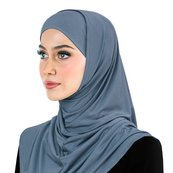 Amira Hijab Silky LYCRA 2 piece Muslim Women's Head Scarf Winter Fall 2024