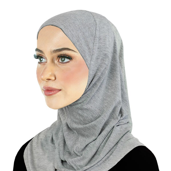 pre-Teen Petite woman Small COTTON Amira Hijab 1 piece Headscarf For Big Girls and Petite women