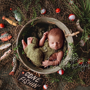 Newborn Digital Background Fishing, Digital Download Newborn, digital background, Gne Fishing, Digital Backgrounds for Newborn Photography