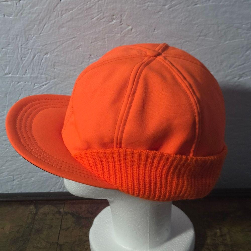 Vintage Blaze Orange Hunting Hat - Etsy display picture 2