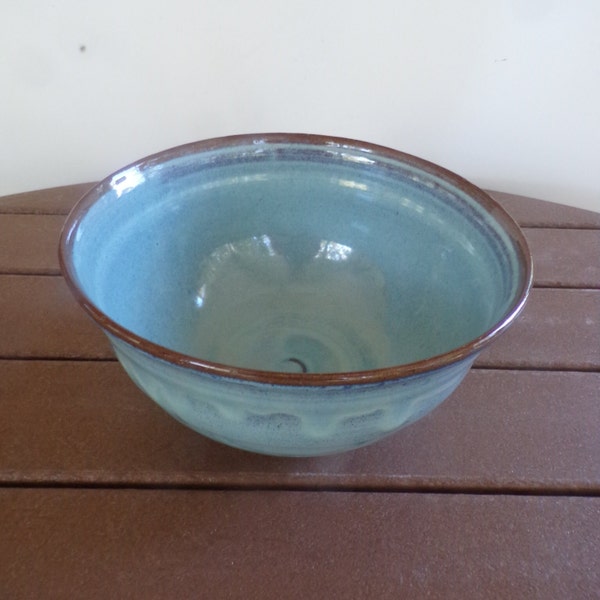 Large Serving Bowl, Ceramic Pottery bowl,  Pottery mixing bowl, Stoneware bowl