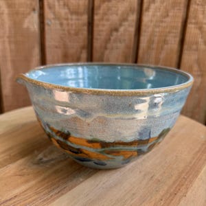 Small Mixing bowl, Batter bowl, Ceramic Batter bowl, Pottery mixing bowl, Stoneware batter bowl