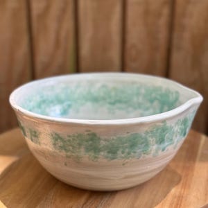 Batter Bowl, Large Serving Bowl, Ceramic Pottery bowl, Pottery mixing bowl, Stoneware bowl