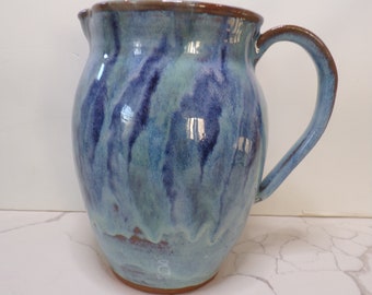 Large Pitcher, Hand Thrown Pitcher, Handmade Pitcher, Pitcher, Ceramic Pitcher, Stoneware Pottery,