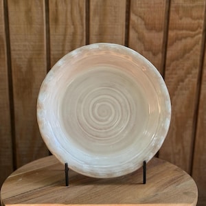 Ruffled Pie Plate, 9&quot; Pie Plate, Ceramic Stoneware, Handmade, Wheel Thrown