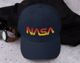 NASA Retro Navy Blue Dad Hat