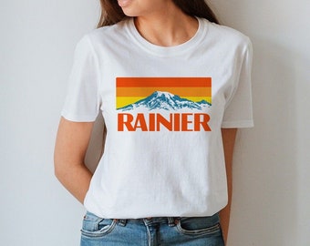 Vintage Mt. Rainier Tee National Park Washington Retro Mountain Unisex T-Shirt