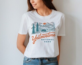 Vintage Yellowstone T-shirt National Park Unisex Tee