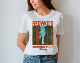 Redwood T-shirt National Park Vintage California Unisex Tee