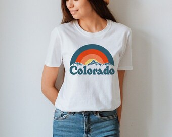 Colorado Mountain T-shirt Vintage Unisex Tee